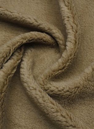 Мех искусственный на трикотажной основе (о) бежевый - в интернет-магазине тканей Тессутидея арт. 06-0140