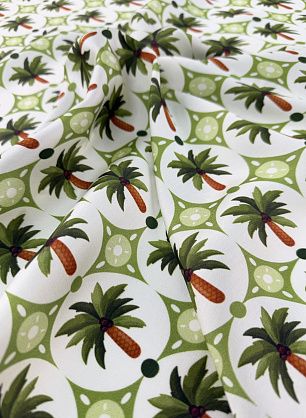 Плательная вискоза (н) пальмы - в интернет-магазине тканей Тессутидея арт. 04-1819