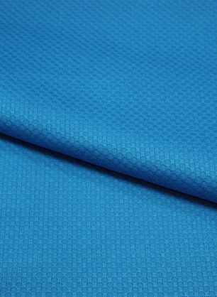 Плательная стрейч пике (о) ярко-голубая - в интернет-магазине тканей Тессутидея арт. 01-3302