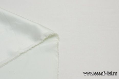 Шелк вареный (о) бело-зеленый - итальянские ткани Тессутидея арт. 10-1860