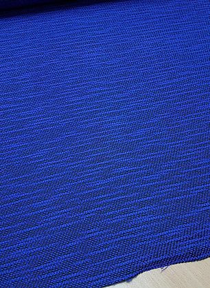 Плательная фактурная стрейч (н) сине-черная - в интернет-магазине тканей Тессутидея арт. 03-4058