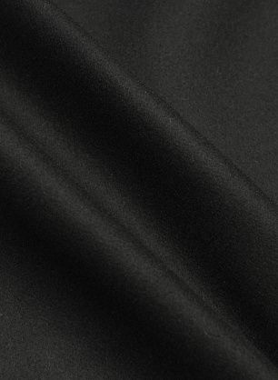 Пальтовая шерсть продублированная (о) черная - в интернет-магазине тканей Тессутидея арт. 09-2141