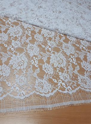 Кружево (о) белое ш-145см Solstiss - в интернет-магазине тканей Тессутидея арт. 01-3568