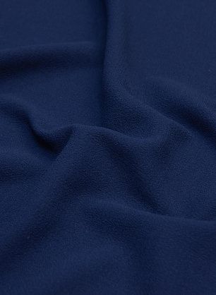 Плательная двухслойная (о) темно-синяя - в интернет-магазине тканей Тессутидея арт. 17-0964