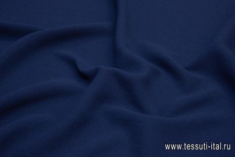 Плательная двухслойная (о) темно-синяя - итальянские ткани Тессутидея арт. 17-0964