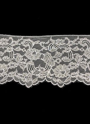 Кружево с люрексом (н) светло-серо-серебрянное ш-16 см Solstiss - в интернет-магазине тканей Тессутидея арт. 03-5029