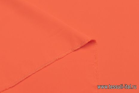 Шелк кади стрейч (о) оранжевый - итальянские ткани Тессутидея арт. 10-2892