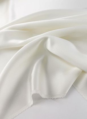 Шелк атлас 19 мом (о) молочный - в интернет-магазине тканей Тессутидея арт. 10-4499