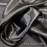 Шелк кади стрейч (о) черный - итальянские ткани Тессутидея арт. 10-2439