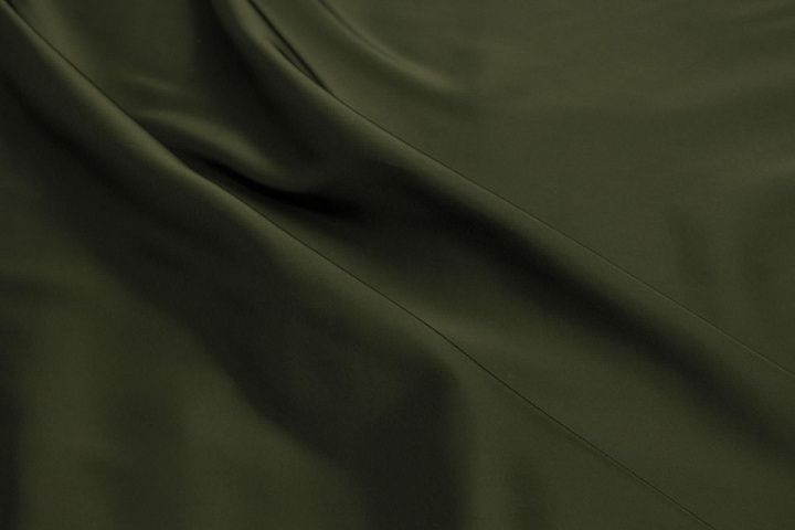 Подкладочная стрейч (о) темно-зеленая - итальянские ткани Тессутидея арт. 07-1546