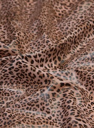 Плащевая силиконовая (н) леопардовый орнамент  - в интернет-магазине тканей Тессутидея арт. 11-0406