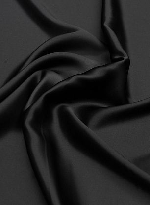 Шелк атлас (о) черный - в интернет-магазине тканей Тессутидея арт. 10-3367