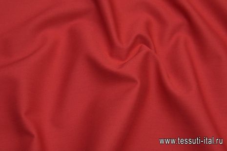 Хлопок костюмный (о) красный - итальянские ткани Тессутидея арт. 01-6555