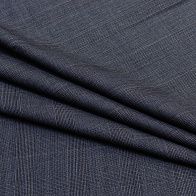 Костюмная клетка Super 150 (н) серо-коричневая Kiton - итальянские ткани Тессутидея арт. 05-3171