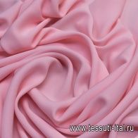 Плательная кади стрейч (о) светло-розовая - итальянские ткани Тессутидея арт. 02-8840