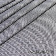 Сорочечная (н) черный логотип Fendi на сером  - итальянские ткани Тессутидея арт. 01-5138