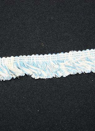 Бахрома бежево-голубая, ш. 2,5см - в интернет-магазине тканей Тессутидея арт. F-0552