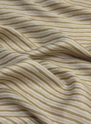 Плательная вискоза (н) бежево-коричневая полоска  - в интернет-магазине тканей Тессутидея арт. 04-1348