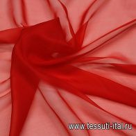 Органза (о) красная - итальянские ткани Тессутидея арт. 10-3467