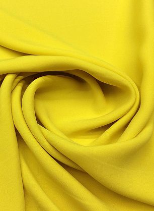 Плательная кади креп (о) желтая - в интернет-магазине тканей Тессутидея арт. 02-7285