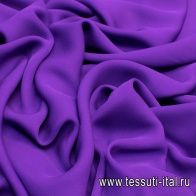 Крепдешин (о) темно-сиреневый - итальянские ткани Тессутидея арт. 10-0624
