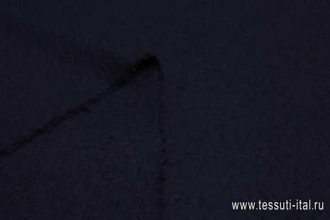 Пальтовая лоден (о) темно-синяя - итальянские ткани Тессутидея арт. 09-1871