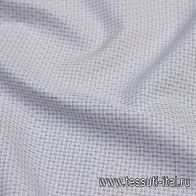 Сорочечная (н) сине-белая стилизованная клетка - итальянские ткани Тессутидея арт. 01-6354
