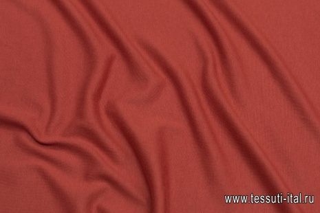 Трикотаж кашемир (о) терракотово-оранжевый Loro Piana - итальянские ткани Тессутидея арт. 15-1038