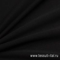 Джерси дабл (о) черное - итальянские ткани Тессутидея арт. 13-1434