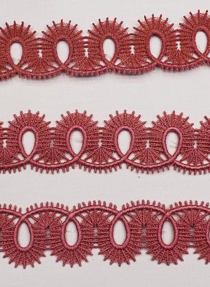 Кружево макраме (о) пыльная роза ш-3,5см - в интернет-магазине тканей Тессутидея арт. 03-7134