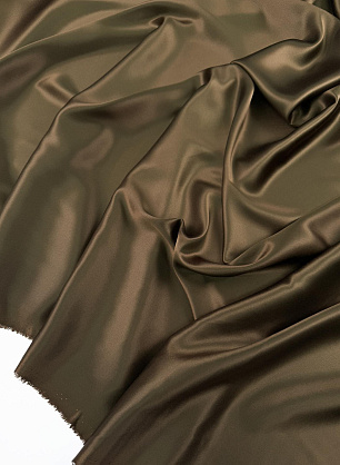 Шелк атлас (о) хаки - в интернет-магазине тканей Тессутидея арт. 10-4967