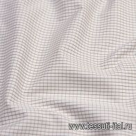 Сорочечная (н) бело-коричневая клетка - итальянские ткани Тессутидея арт. 01-5964