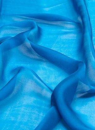 Шифон (о) синий - в интернет-магазине тканей Тессутидея арт. 10-1317