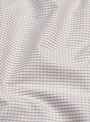 Сорочечная (н) бело-коричневая клетка - в интернет-магазине тканей Тессутидея арт. 01-5964