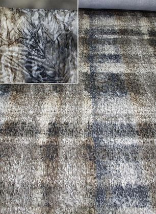 Плащевая крэш проклеенная (н) серо-бежевая меланж - в интернет-магазине тканей Тессутидея арт. 11-0318