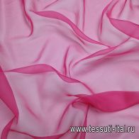 Органза (о) ярко-розовая - итальянские ткани Тессутидея арт. 10-3472