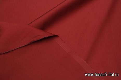 Хлопок стрейч (о) брусничный - итальянские ткани Тессутидея арт. 01-7479