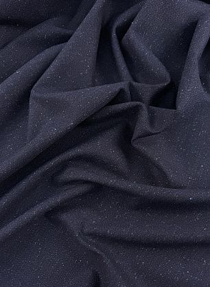 Костюмная твид шерсть+хлопок (н) темно-синяя с цветными вкраплениями - в интернет-магазине тканей Тессутидея арт. 05-5177