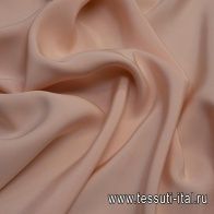 Шелк кади (о) светло-бежево-розовый - итальянские ткани Тессутидея арт. 10-0682