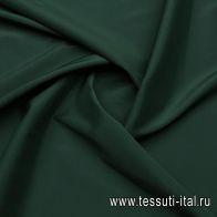 Подкладочная стрейч (о) темно-зеленая - итальянские ткани Тессутидея арт. 07-1481