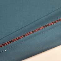 Костюмная стрейч дабл фейс 320 г/м (о) темная морская волна - итальянские ткани Тессутидея арт. 05-4809