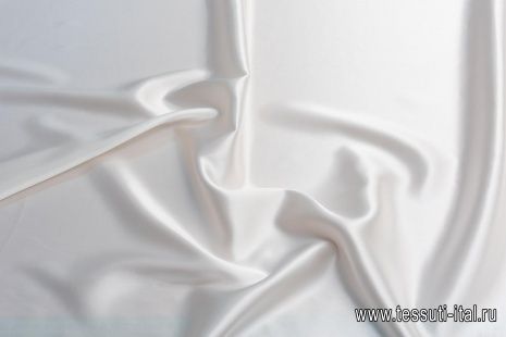 Шелк атлас стрейч (о) айвори - итальянские ткани Тессутидея арт. 10-2651