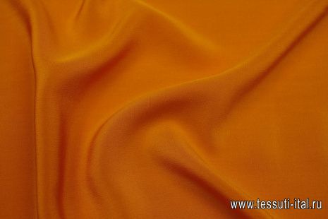 Крепдешин (о) оранжевый - итальянские ткани Тессутидея арт. 10-3266