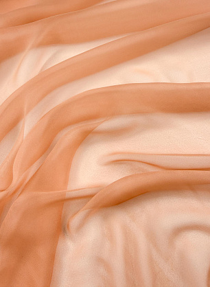 Шифон (о) персиковый - в интернет-магазине тканей Тессутидея арт. 10-4991