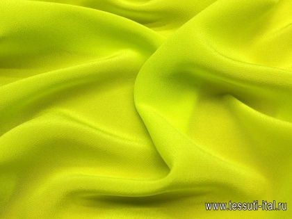 Крепдешин (о) ярко-желтый - итальянские ткани Тессутидея арт. 02-7655