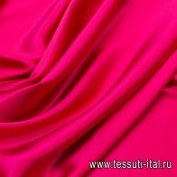 Шелк атлас (о) темно-розовый - итальянские ткани Тессутидея арт. 02-8537