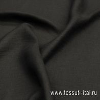 Лен двухслойный (о) черный - итальянские ткани Тессутидея арт. 16-0876