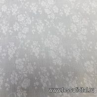 Шифон крэш (н) нежный цветочный орнамент на айвори - итальянские ткани Тессутидея арт. 02-8736
