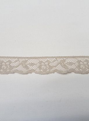 Кружево (о) серо-бежевое ш-2,3см  - в интернет-магазине тканей Тессутидея арт. 03-4558