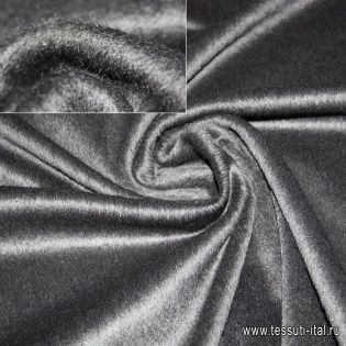 Пальтовая Альпака (о) черная - итальянские ткани Тессутидея арт. 09-0839